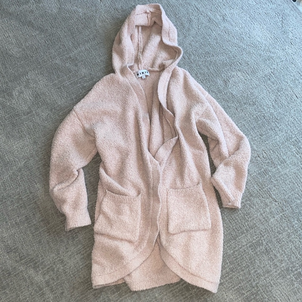 Pink Sherpa wrap